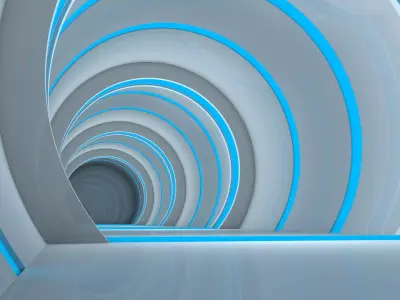 Modern Empty Tunnel 3D model