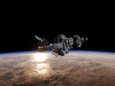 Space Station 3D Model 3D model