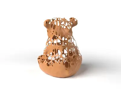 CandyBear Dust Voronoi Low-poly 3D model