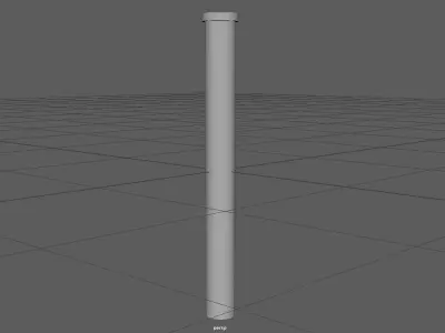 Tunnel With Lights Low-poly 3D model