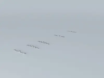 KPHL Runway 9R Landing Lights Free 3D model