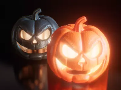 Jack O Lantern Pumpkin Halloween Decoration  3D print model