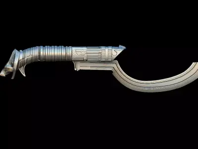 Anubis Lightsaber Hilt starwars 3D model