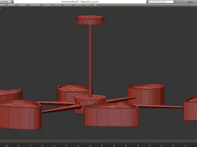 Wired Custom Lighting GK Concept low poly 3d model Low-poly 3D model