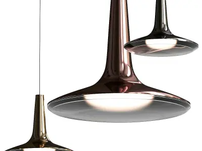 Oluce Kin Pendant Lamps 3D model