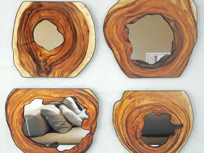 Monkey Pod Mirrors Collection 3D Model Pack