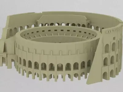 colosseum roman coliseum 3D print model