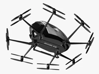  Qiang 217 Autonomous Air Taxi Drone White 