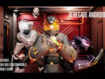 Renegade - Android Pack 2 Low-poly 3D model