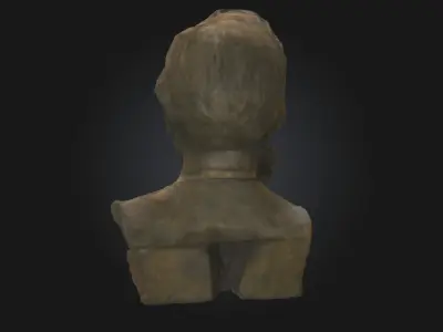 Thoughtful Statue  The Silence of Stone 3D model