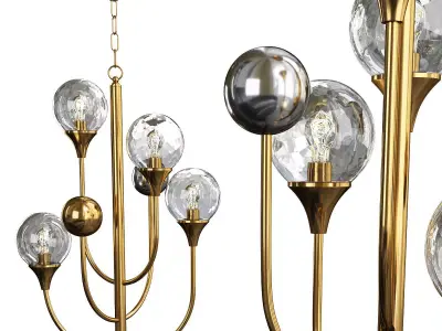 SVA chandelier Low-poly 3D model