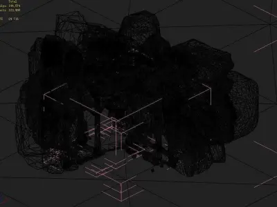 Explore the mountains - mine 01 3D model