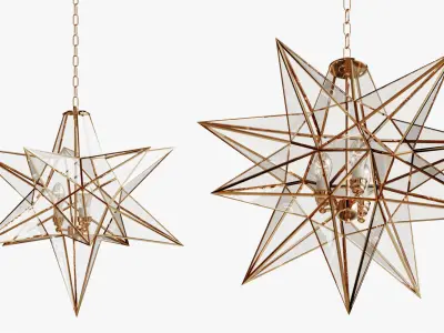 CEILING LIGHT STAR 3D model