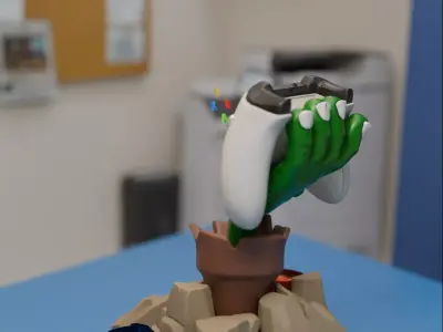 Zombie Hand Controller stand 3D print model