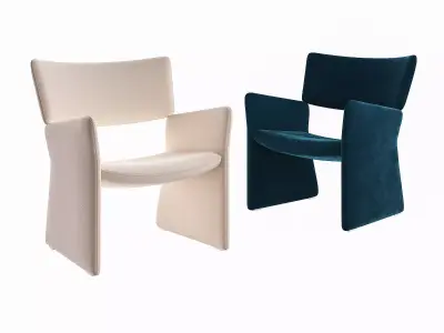 Crown Easy Chair 3D model