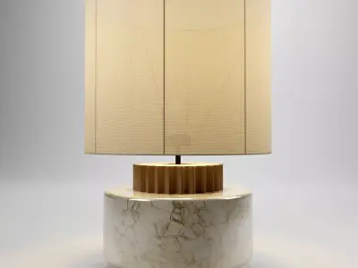 table lamp Low-poly 3D model