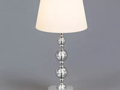 Sweet Looking Table And Floor Lamp 3D model
