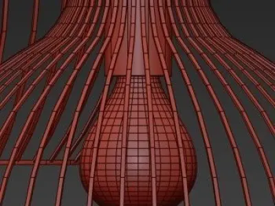 Octo chandelier 3D model