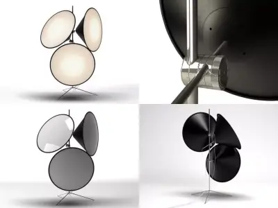 Cone Light Stand 3D model