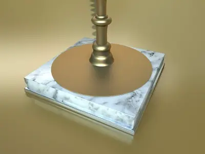 Modern Floor Lamp 08 Lunette 3D model