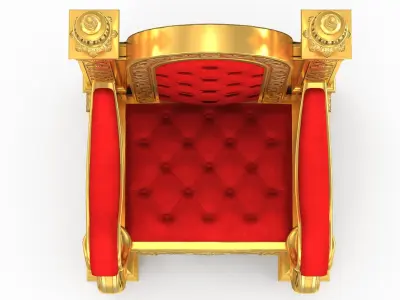  Royal Throne Chair - High-Quality 3d model 