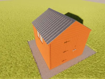 Garden shed 3D model buy