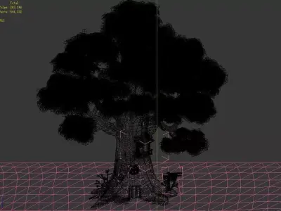 Plant - Tree House - Building 02 3D model