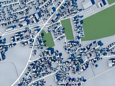 Gross Berkel City Germany 3D model