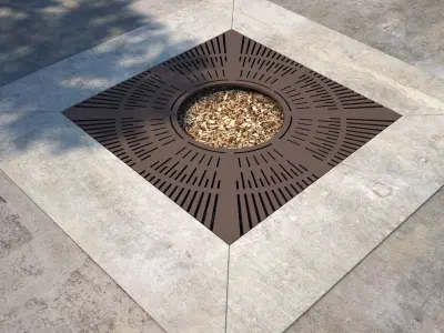Tree Grate 03 3D model