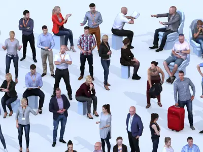 Dosch 3D - LoPoly People Vol 3 Low-poly 3D model