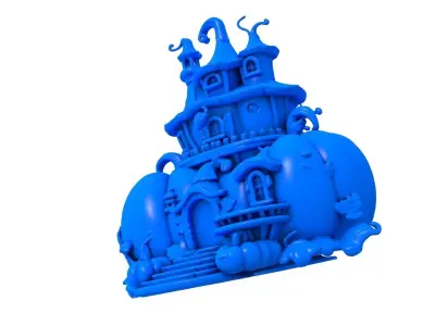 pumpkin home -  pumpkin -  home -  Whimsical Pumpkin 3D print model