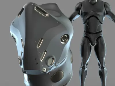 IMM 20 Scifi Helmets KitBash with Uvs - Plus LP HP 3D model