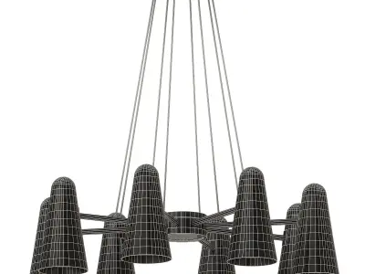 Pendant Lamp LUMI Low-poly 3D model