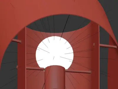 Table Lamp by Frederik Kurzweg 3D model