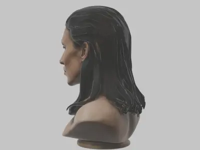 The Substance Demi Moore Head Bust Low-poly 3D model