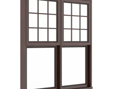 Wooden Window 16 3D model