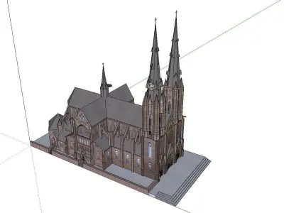Architecture-Religion-God-Culture-Temple-040 church 3D model