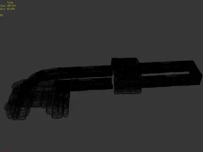 Blacksmith shop - stone ladder 03 3D model
