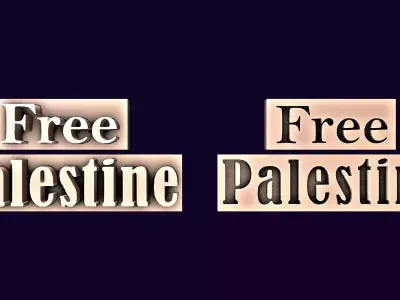 Free palestine Free 3D model
