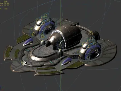 Space Station - Tactical Training Ground 01 3D model