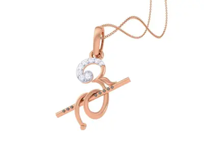 Spiritual Om Pendant 3D print model