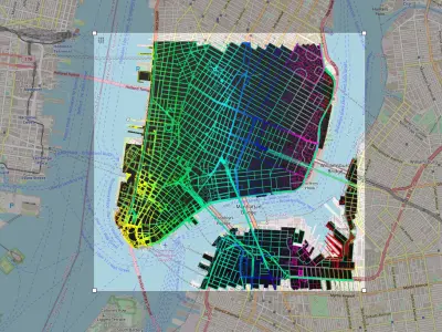 Streets and roads Washington USA  3D model
