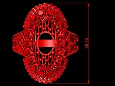  women fusion ring 3d print ultra light 3D print model
