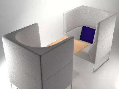 Mason High Back Set 1 3D model