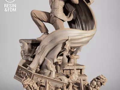 Wicked Marvel Dracula Sculpture 3D print model