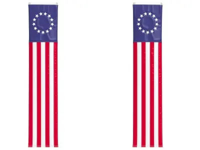 American Flag Pulldown Set 3D model