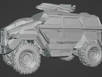 Feudal Guard - Elite Transport Vehicle 3D Model for 3D Printing 3D print model
