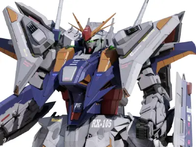 RX - 105 Gundam 3D model