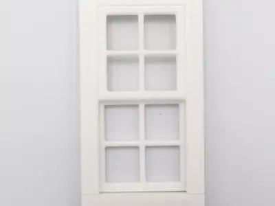 Vertical sliding window style 1 multi-color and multi-material  3D print model