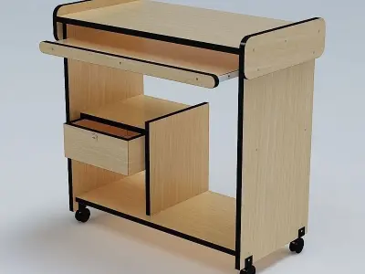 Computer Table 3D model